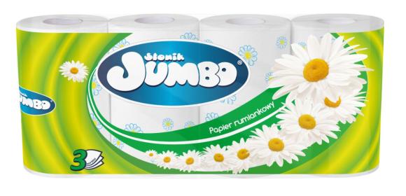 Papier toaletowy SŁONIK JUMBO SMART RUMIANEK 3W 8rolek! (1)