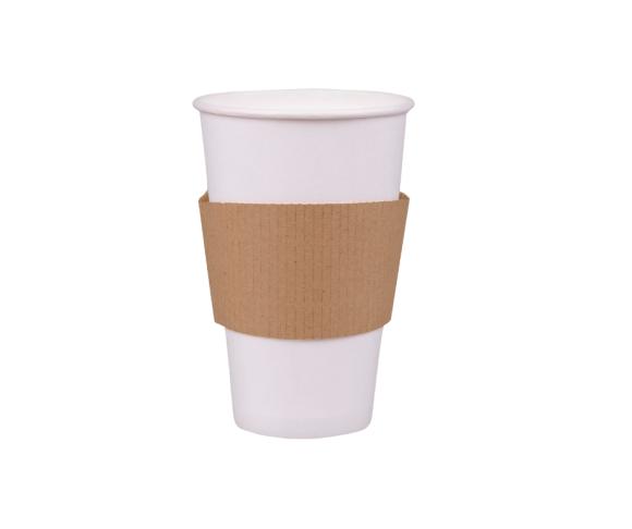 Opaska tekturowa brązowa na kubki 250ml 40szt! (1)