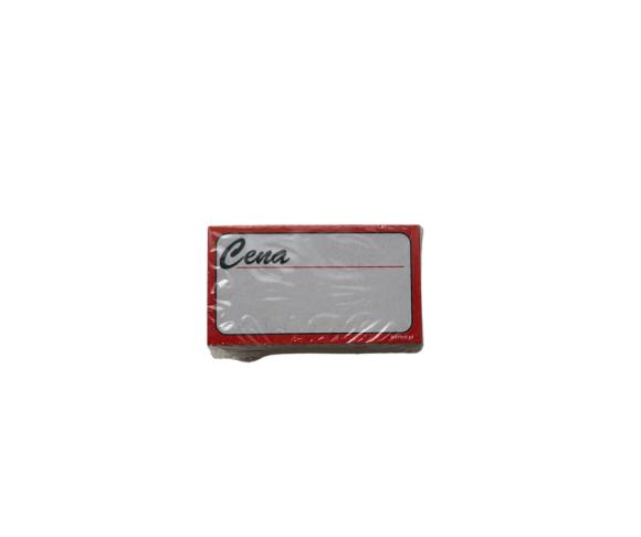 Cenówki kartonowe CZERWONE MAŁE 3,2 x 5,7 cm 100szt. (2)