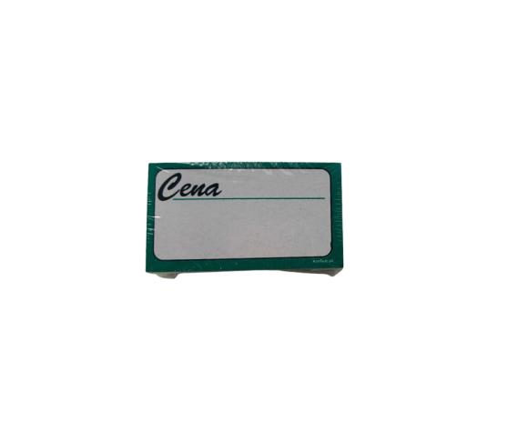 Cenówki kartonowe ZIELONE MAŁE 3,2x5,7 cm 100szt. (2)
