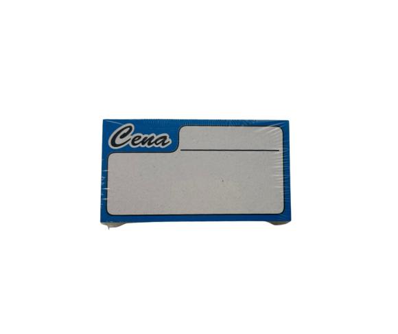 Cenówki kartonowe NIEBIESKIE DUŻE 8,4 x4,5cm 100szt. (2)