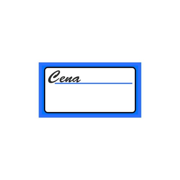 Cenówki kartonowe NIEBIESKIE MAŁE 3,2x5,7 cm 100szt. (1)