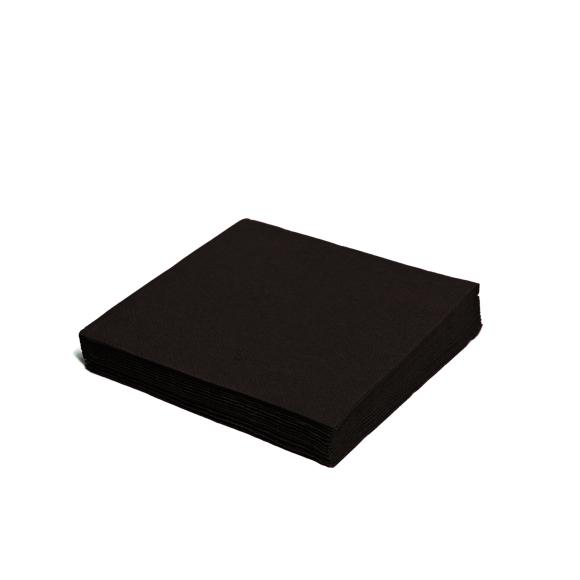 Serwetka Papierowa Czarna 33x33cm 1 warstwowa 100szt. (1)