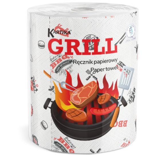 Ręcznik Papierowy KARTIKA GRILL 3warstwowy!  GRUBY!   1 ROLKA! (1)