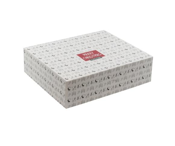 Pudełko cukiernicze na ciasta i ciasteczka 250x210x70 MERRY CHRISTMAS 20szt. (1)