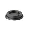 Wieko plastikowe  CZARNE "LOCK TO GO" do kubka papierowego 0,30,5ml śred.90mm 100szt.