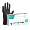 Rękawiczki jednorazowe nitrylowe CZARNE Master Glove r. M 100 szt.