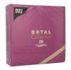 Serwetki fioletowe Airlaid 40x40cm ROYAL Collection 10820 1/4 50szt