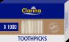 Obrazek dla: Wykałaczki bambusowe w kartoniku marki CLARINA dł.63mm 1000szt.