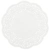Obrazek dla: Serwetki białe ozdobne ażurowe pod ciastko ciasto tort śr. 26,7cm 100szt.