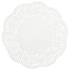 Obrazek dla: Serwetki białe ozdobne ażurowe pod ciastko filiżankę śr. 18cm 100szt.