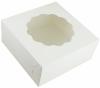Obrazek dla: Pudełko cukiernicze białe na tort nieklejone z oknem 320x320x140cm P1893 + P36 50szt.