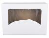 Obrazek dla: Pudełko białe SUSHI CIASTO z oknem pergaminowym 310x220x80mm BEZ SUP! 10szt