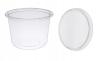 Obrazek dla: KOMPLET Pojemnik PP plastikowy na zupę okrągły 350 ml 8115C 115/350 + WIEKO 50szt.