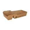 Obrazek dla: Tacki papierowe na frytki dwudzielne z miejscem na sos 16,2x8,5x3,5cm 80szt.