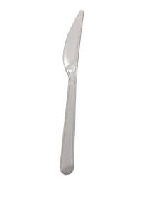 Nóż plastikowy BIAŁY PREMIUM wielokrotnego użytku 50 szt.