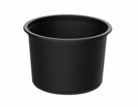 Pojemnik plastikowy  PP na zupę okrągły CZARNY 500 ml 8118C 115/500 50szt.