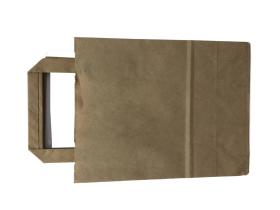 Obrazek dla: Torba papierowa 18x23x8,5 A'100 Szara Uchwyt PĹ‚ask