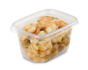 Obrazek 2 dla: Pojemnik plastikowy prostokątny 805 250ml PRA250RC wielokrotnego użytku 100szt.