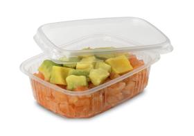 Obrazek 2 dla: Pojemnik plastikowy prostokątny 801 125ml PRA125RC wielokrotnego użytku 100szt.