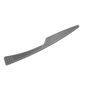 Nóż plastikowy CZARNY WAVE wielokrotnego użytku 40 szt.