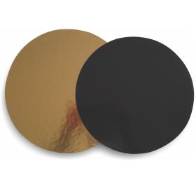 Złoto czarny krążek podkład pod tort średnica 28cm 1szt.
