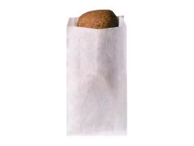 TORBA PAPIEROWA BIAŁA śniadaniowa fałdowa 150x65x370 mm 1000szt