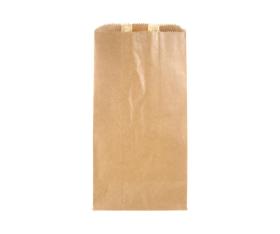 TORBA PAPIEROWA BRĄZOWA śniadaniowa fałdowa 120x50x270mm 1000szt.