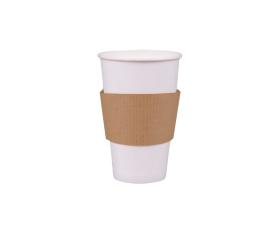 Opaska brązowa tekturowa na kubki 300/350/400ml 50szt