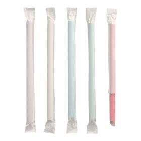 Słomki papierowe BUBBLETEA śr.12mm dł.20cm 88852 200szt.