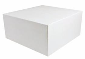 Obrazek dla: Pudełko cukiernicze na ciasto BIAŁE P942 250x250x120 1szt.