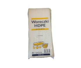 Woreczki wyciągane śniadaniowe HDPE 14x4x32cm 800szt.