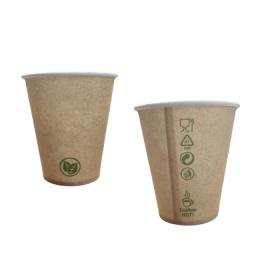 Kubek papierowy KRAFT 250ml  0% Plastik BEZ OPŁATY SUP 50szt