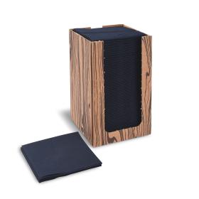 Serwetka Airlaid Czarna 20x20cm w dozowniku 100szt.