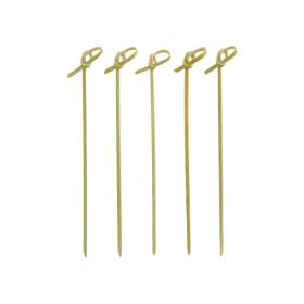 Obrazek 2 dla: FINGERFOOD KNOT PURE Patyczki Bambusowe pętelka dł.15cm 150mm 250szt.