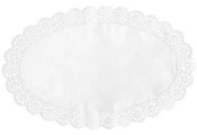Obrazek dla: Serwetki ozdobne białe ażurowe 37x24 cm owalne 100szt