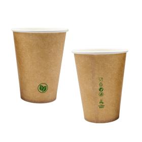Obrazek dla: Kubek papierowy KRAFT 300ml 0% plastik   BEZ OPŁATY SUP  50szt. 