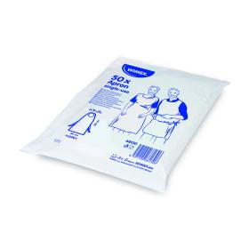 Obrazek 2 dla: Fartuch Ochronny Biały Folia LDPE Przedni 80 x 125 cm 50szt