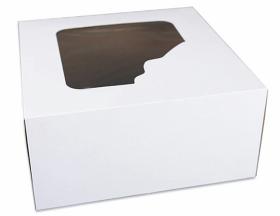 Obrazek dla: Pudełko cukiernicze na ciasto i tort z okienkiem P1823 250x250x120mm 50szt.