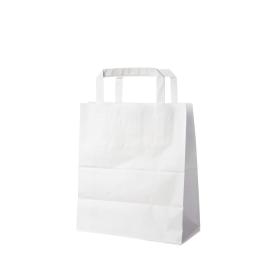 Obrazek dla: Torba papierowa BIAŁA z uchwytem 180x85x230mm 18x8,5x23cm 250szt.