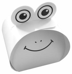 Obrazek dla: Pudełko cukiernicze ŻABKA na ciastko babeczkę 85x85x85mm P10554 10szt.