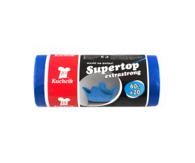 Obrazek dla: Worki na śmieci STOP EXTRA STRONG niebieskie łatwe do wiązania 35l 30szt