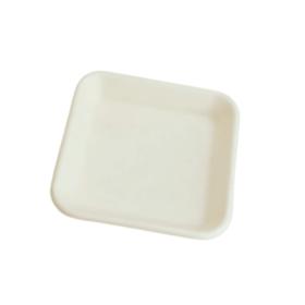 Obrazek dla: Tacka biała z pulpy trzciny cukrowej  153x153x24mm 125szt.