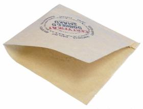 Obrazek dla: Koperta brązowa na Kebaba Hamburgera z nadrukiem Certyfikatu 160x170 mm 1000szt.