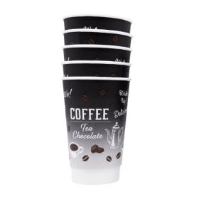 Obrazek dla: Kubek Papierowy Dwuwarstwowy 0% Plastik 420ml 25szt.