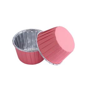 Obrazek dla: Papilotki metalizowane do muffinek Foremki do babeczek SREEBRNORÓŻOWE 100szt.