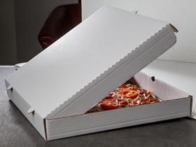 Obrazek dla: Karton biały KWADRATOWY na PIZZĘ PIZZA 26x26x4cm 100szt.