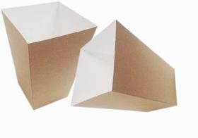 Obrazek dla: Kubełek 1,3L papierowy brązowy na popcorn kurczaka 80x110x145mm 100 szt.