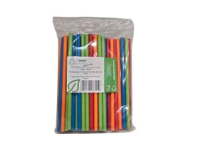 Obrazek dla: Słomki papierowe 8/197mm Mix Kolorów 100szt.