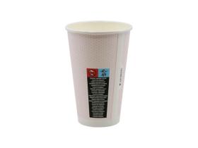 Obrazek 2 dla: Kubek papierowy z nadrukiem w kolorach pastelowych 400 ml 50 szt.